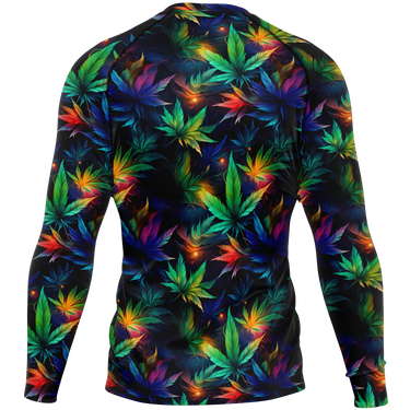 Chokefish™ Long Sleeve Rashguard Cannabis Men's Shirt-003